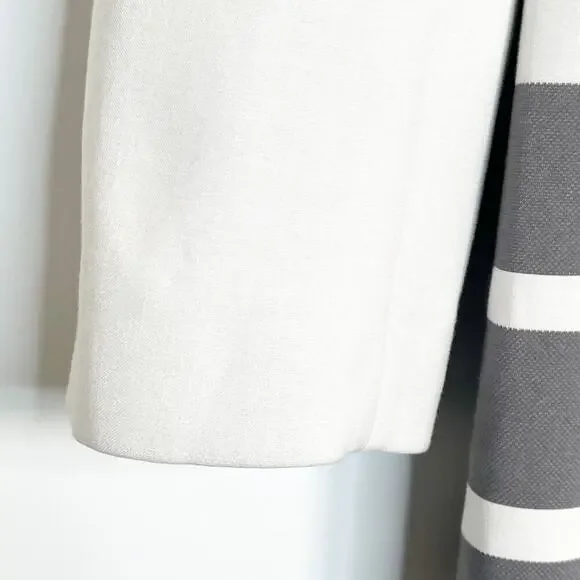 Halogen Cream & Grey Striped Jacket Coat - Picture 5 of 16